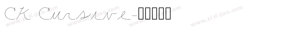 CK Cursive字体转换